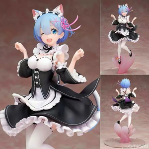 Re:ゼロから始める異世界生活 フィギュア レム メイドver 猫耳 21cm 箱有り