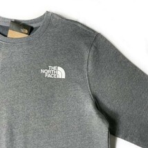 1円～!売切!【正規新品】THE NORTH FACE◆LOGO PULLOVER CREW トレーナー スウェット US限定 裏起毛 登山 男女兼用(L)グレー 181130-22_画像3