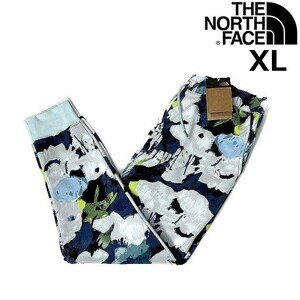 1円～!売切!【正規新品】THE NORTH FACE◆ALL OVER PRINT JOGGER ジョガーパンツ US限定 フローラル 裏起毛(XL)紺 総柄 190110-35