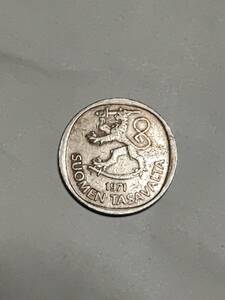 ★フィンランド　1マルッカ　白銅貨　1971年