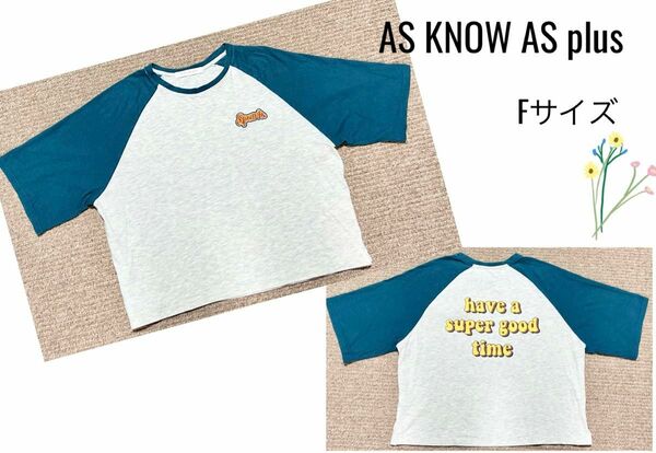 Fサイズ【AS KNOW AS plus】Spark Tシャツ 半袖Tシャツ