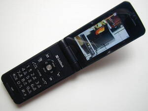 [Используется] SoftBank/SoftBank Panasonic 103p Black Color Life Mobile Phone Garake