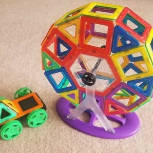マグネットブロック 知育玩具 積木 立体 パズルの画像9
