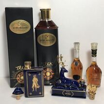 古酒 ブランデー REMY MARTIN TREK 箱入 CAMUS EXTRA XO HINE 鹿ボトル ブック コニャック ミニチュアボトル レミーマルタン カミュ_画像1