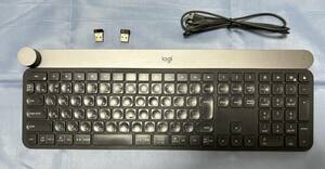 Logicool(ロジクール) キーボード ワイヤレス 無線 KX1000s bluetooth CRAFT Unifying Windows Mac Unifyngレシーバー２個