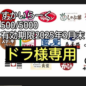 ②ドラ様専用す か い ら ー く　500/5000有効期限2025/03/31トレカ