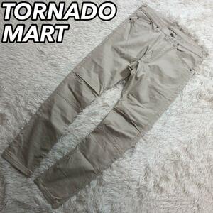 1スタ TORNADO MART トルネードマート カジュアルパンツ シンプル ストレッチ クリーム ホワイト 白色 L レディース 女性 