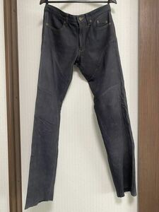 未使用　クシタニ　KUSHITANI エクスプローラージーンズ　カントリージーンズEXPLORER RIDE JEANS W33 レザーパンツ 本革 革パンツ　ライド