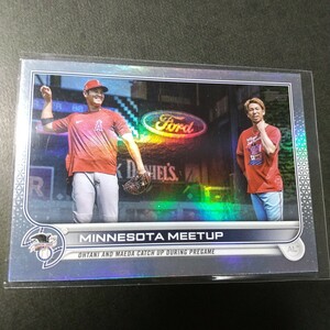 大谷翔平&前田健太 2022 TOPPS SERIES ONE No.122 レインボーフォイル