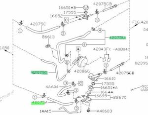 未使用 スバル 純正品 インプレッサ GRB A～E GVB/GVF C～E フューエル 関連ホース 3点セット燃料リターン