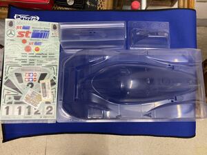 タミヤ TAMIYA 電動RCカー 1/10 メルセデスベンツC11 ボディ　ステッカーのみ　新品　未塗装