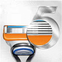 ジレットフュージョン Gillette Fusion 替刃 替え刃 プログライドプロシールド 5枚刃 互換品 髭剃り カミソリ 剃刀 オレンジ 8個 セット_画像5