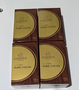 ゴディバココア　４箱 ゴディバ GODIVA PURE 純ココア ピュアココア ココアパウダー COCOA