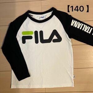 【FILA】フィラ 長袖Tシャツ 140 ロゴプリント　　ロンT 子供服　長袖　トップス