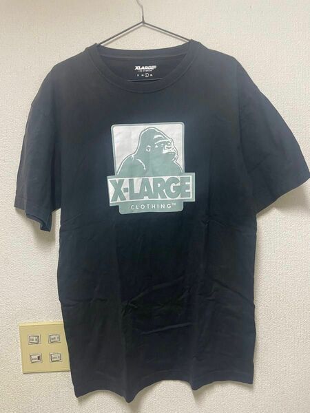X-LARGE Tシャツ 半袖 黒 ブラック プリント