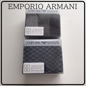 ２足セット 25-27㎝ EMPORIO ARMANI メンズ ショート丈 ソックス メンズ エンポール アルマーニ