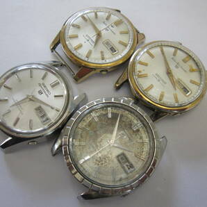 【YT-B37-196～199】SEIKO/セイコー Sportsmatic5、マチック5 Deluxe含む「7619-9020・6619-8970・6619-7070・6606-8970」3針 AT 4本セットの画像1