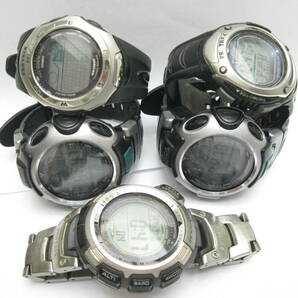 【YT-B37-191～195】CASIO/カシオ PRO TREK、プロトレック「PRG-50・PRS-200・PRW-200J・PRW-1300TJ」TOUGH SOLAR、電波 5本セット 稼働品の画像1