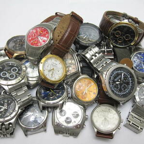 【YT-B25-251～270】クロノグラフ「Angel Clover、Kenneth Cole、FESTINA、BROOKIANA、ELGIN、TITUS 他」QZ 20本セットの画像1