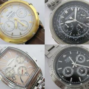 【YT-B25-251～270】クロノグラフ「Angel Clover、Kenneth Cole、FESTINA、BROOKIANA、ELGIN、TITUS 他」QZ 20本セットの画像4