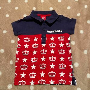 BABY DOLL 半袖Tシャツ　赤と紺　90サイズ ポロシャツ ベビー服