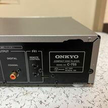 ONKYO オンキョー CDプレーヤー C-755 動作品 2018年製 _画像10