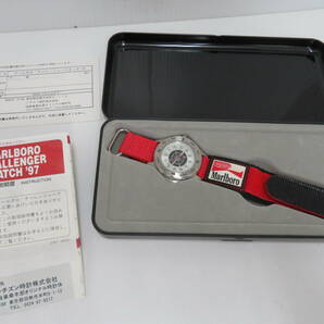 マルボロ チャレンジャーウォッチ 97 クォーツ時計 動作品 ケース付 Marlboro Challenger Watchの画像1