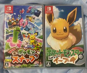 Switchソフト　ポケットモンスター Let's Go！イーブイ&Newポケモンスナップセット