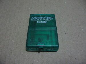 PS memory card double memory clear green 30 block 