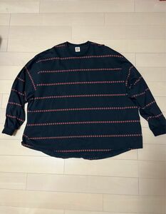 seesee super big border ls tee sizeL see see シーシー