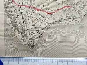 md35[ map ]. part higashi part [ Yamaguchi prefecture ] Showa era -4 year about topographic map [... center ]. part railroad . see the first charcoal . higashi see the first charcoal .. part height etc. woman school old system junior high school salt rice field - autumn ..