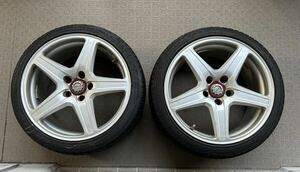 RAYS 鍛造 TRD sport 18インチ 8.5J ET40 PCD114.3 5穴 2本SET　おまけタイヤ付 