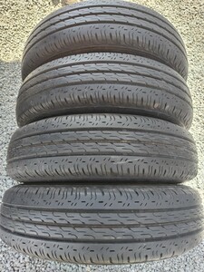  溝あり BS エコピアR680 145/80R12 80/78N LT (6PR相当) 4本 2015年 売り切り