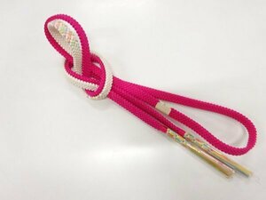 088610# 【1円～】未使用品　正絹　手組み帯締め