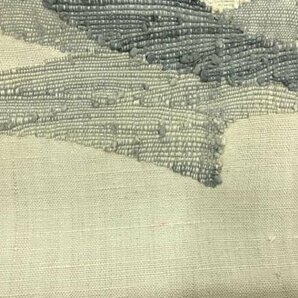 085461# 【1円～】アンティーク 手織り紬抽象模様織出し名古屋帯の画像5