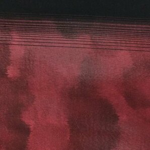 086544# 【1円～】横段に抽象模様織出し名古屋帯の画像4