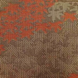086036# 【1円～】紗 紅葉模様織り出し名古屋帯の画像5