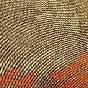 086036# 【1円～】紗 紅葉模様織り出し名古屋帯の画像6