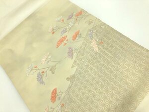 087434# 【1円～】花模様織出し名古屋帯