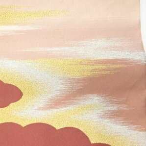 086078# 【1円～】綴れ雲取りに霞模様織り出し名古屋帯の画像4