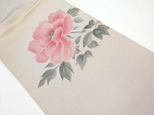 087917# 【1円～】作家物　牡丹模様名古屋帯