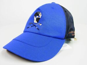 正規★MARK&LONA マーク&ロナ★ASSERT BICOLOR CAP カモスカルロゴバイカラー キャップ【MLF-1A-FC21】ブルー青【本物保証】カタログ1点物