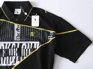 Обычный ★ Mark &amp; ​​Lona Mark &amp; ​​Rona ★ Puzzle Upcycle Polo Kanoko Patchwork Polo Rube M [Mam-1D-AP01] Black Black