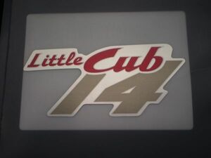 AA01 純正 トップカバー エンブレム 14 新品 リトルカブ Little Cub ステッカー C50 フロントカバー シール 14インチ　 .gcn.7