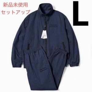 新品 エンノイ ENNOY 上下 シャカシャカ 中綿 ネイビー セットアップ ジャージ 