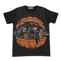 映画Tシャツ ホラー ハロウィン チャッキー ジェイソン 子供 パンプキン 仮装 かわいい おもしろTシャツ メンズ 半袖★tsr0604-blk-l_画像1