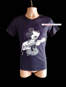 ☆ VANQUISH Disney コラボ 黒 ミッキーマウス Tシャツ ヴァンキッシュ ディズニー S 半袖カットソー ディズニー