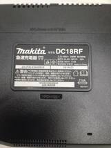 【未使用!!】Makita/マキタ 14.4v/18v リチウムイオンバッテリ用急速充電器 DC18RF [ITZOWS7GXCSW]_画像3