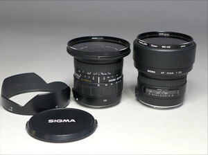 ●カメラ22　シグマ AF 14mm 1：3.5 /シグマ ASPHERICAL 18-35ｍｍ　レンズ2点