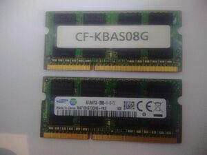 祭り ⑧ ■ 合計16GB（8GB×2枚) ■ PC3L-12800s　Samsung／Panasonic KBAS08G　動作確認済　送料無料